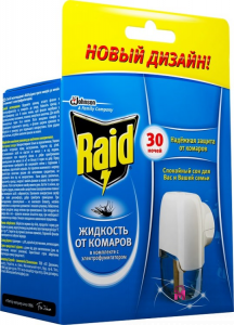 ელექტროფუმიგატორი სითხით 30 ღამე Raid
